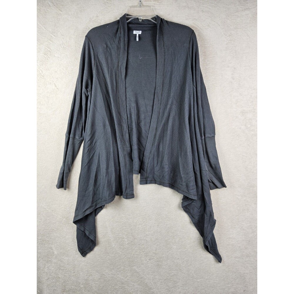 Splendid Women's Long Sleeve Waffle Drapey Open Front Cardigan Size XS/S
